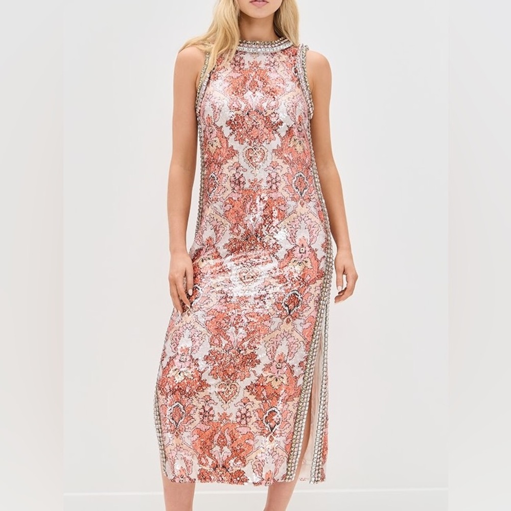 Cinq à Sept Sequin Damask Ayden Dress